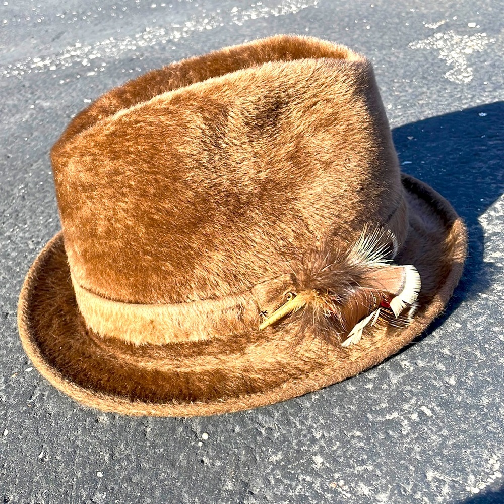 Vintage Borsalino Baskin beaver felt fedora EUC